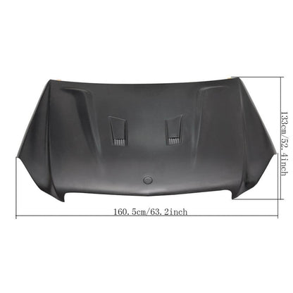 Hood 2012-2014 (for C63 Sedan, Plastic) for Mercedes C-class W204 2007-2015 - image 2