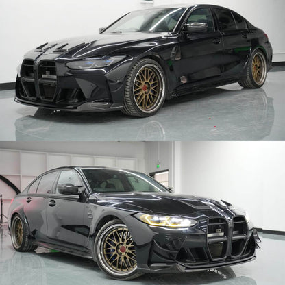 Front Bumper Lip Carbon Fiber V1 (for G80) for BMW 3 series G20/21 2018- - image 2