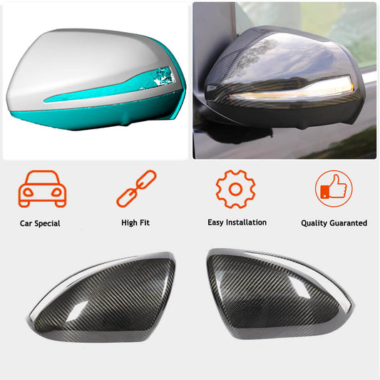 Mirror covers (2014-2019, Carbon) for Mercedes Vito / V-class W447 2014↗ year - image 2