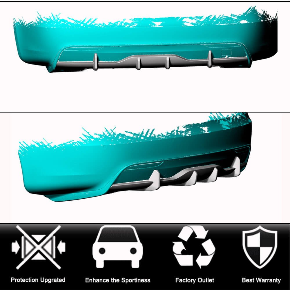 Rear Bumper Diffuser Carbon Fiber (for Plaid 2021-2024) for Tesla Model S - image 2