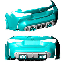 Rear Bumper Diffuser V1 (for G80, Carbon) for BMW 3 Series G20/G21 2018- - image 2