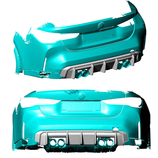 Rear Bumper Diffuser V1 (for G80, Carbon) for BMW 3 Series G20/G21 2018- - image 2