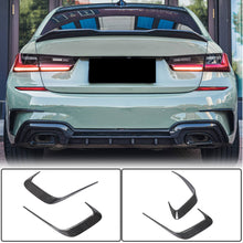 Rear Bumper Flap Extensions (for M-Sport 2018-2022, Carbon) for BMW 3 Series G20/21 2018- - image 2