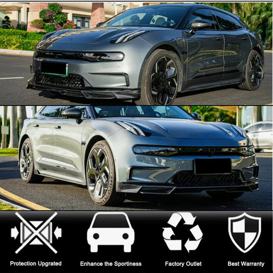 Covers on the front bumper (2021-2024, Carbon) for Zeekr 001 - image 2