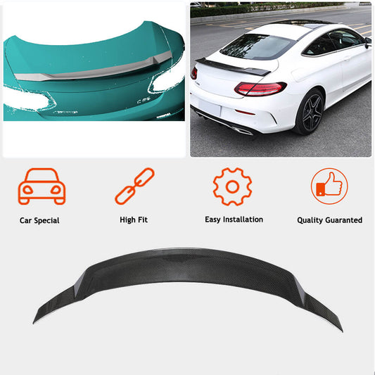 Spoiler V1 Coupe 2015-2019 Carbon for Mercedes C-сlass W205 2014-2021 - image 2