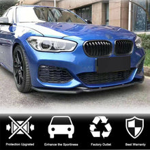 Front Bumper Lip V1 for M-Sport 2015-2019, Carbon for BMW 1 Series F20/21 2011-2019 - image 2