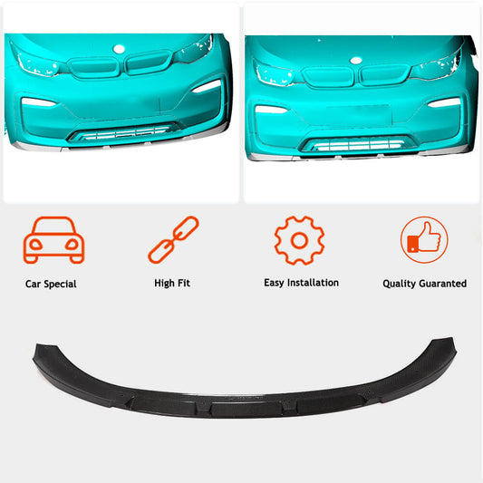 Front Bumper Lip Carbon Fiber V1 for BMW I3 2013-2022 - image 2