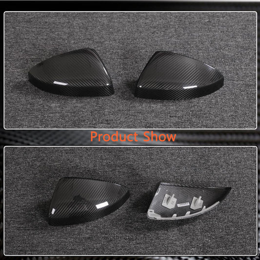 Mirror Covers Replacement Style Dry Carbon Fiber for Audi R8 2015- - image 2