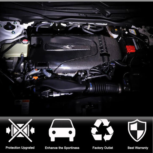 Engine cover (Carbon) for Honda Civic Sedan X 2016-2021 - image 2