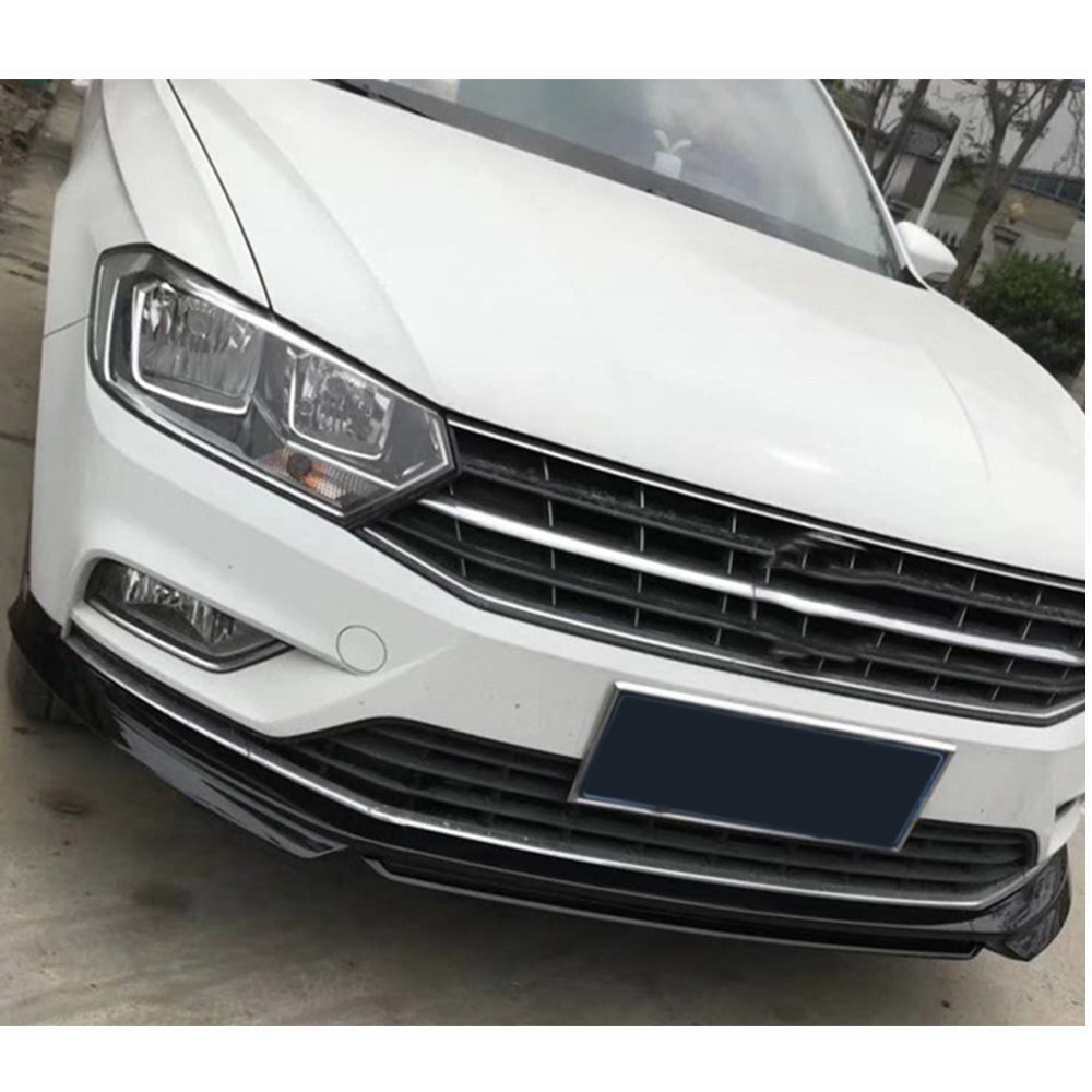 Front Bumper Lip Spoiler (for Base 2017-2020, Carbon) for Volkswagen Golf 7/E-Golf 2012-2020 - image 2