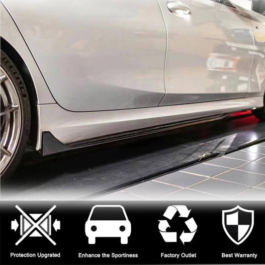 Side Skirt Extensions V3 (for G20 M-Sport, Carbon) for BMW 3 Series G20/G21 2018- - image 2