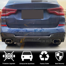 Rear Bumper Diffuser (for original M-Sport 2018-2021, Carbon) for BMW X3 G01 2018- - image 2