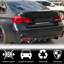 Rear Bumper Diffuser With brake light Carbon Fiber V10 (for M-Sport) for BMW 3 series F-30/31/34 2012-2019 - image 2