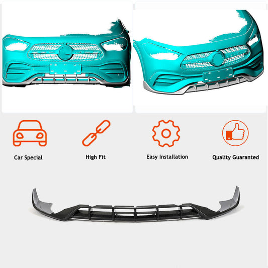 Front Bumper Lip Spoiler (for AMG/AMG-Line, Carbon) for Mercedes GLA H247 2020- - image 2