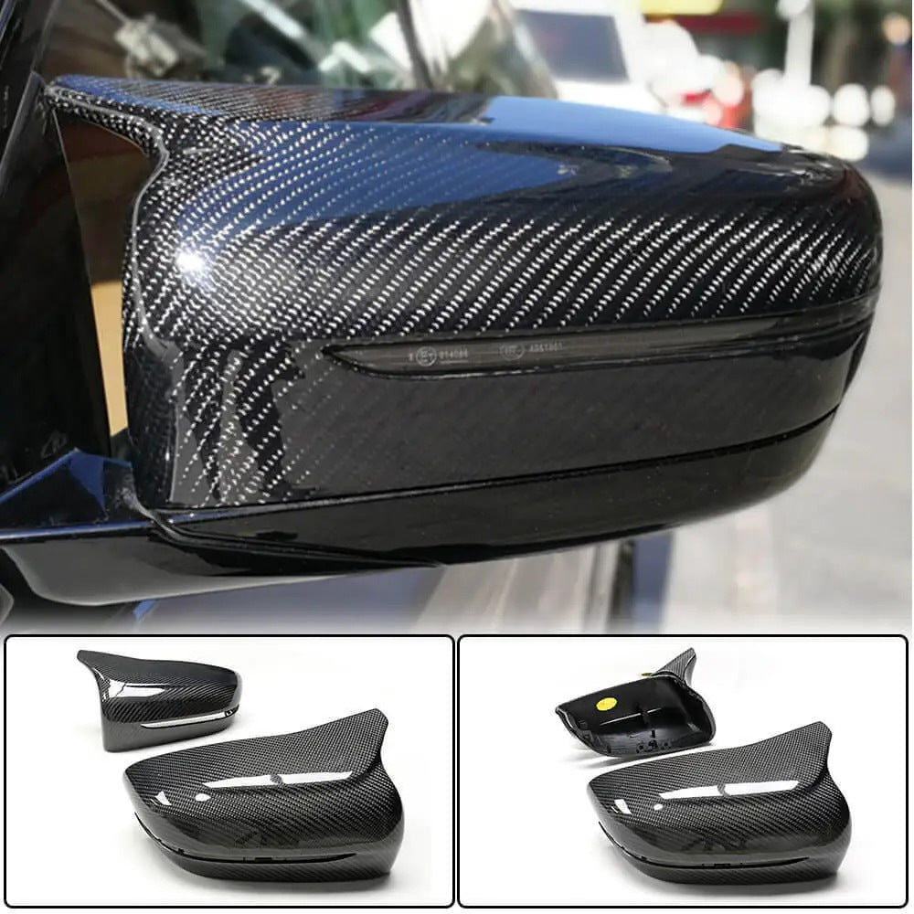Mirror Caps M-Look V2 (Carbon) for BMW 7 Series G11/G12 2015-2022 - image 2