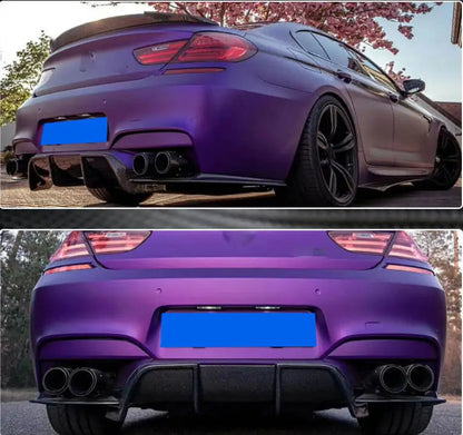 Rear Bumper Diffuser Carbon Fiber V4 (for M6) for BMW 6 F12/F13/F06 2011-2015 - image 2