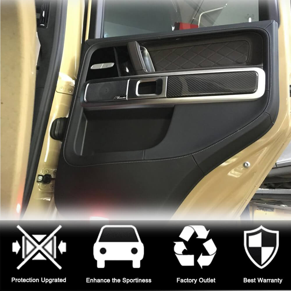 Interior Door Trim Covers (Dry Carbon) for Mercedes G сlass W463 2018-2024 - image 2