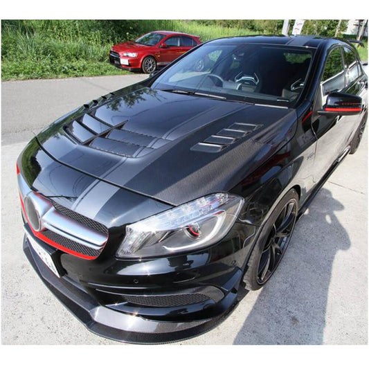 Hood (Carbon) for Mercedes A-class W176 2012-2018 - image 2