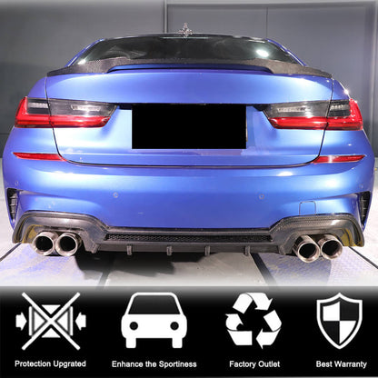 M4-Style V1 Spoiler (for G20/G80, Carbon) for BMW 3 Series G20/G21 2018- - image 2