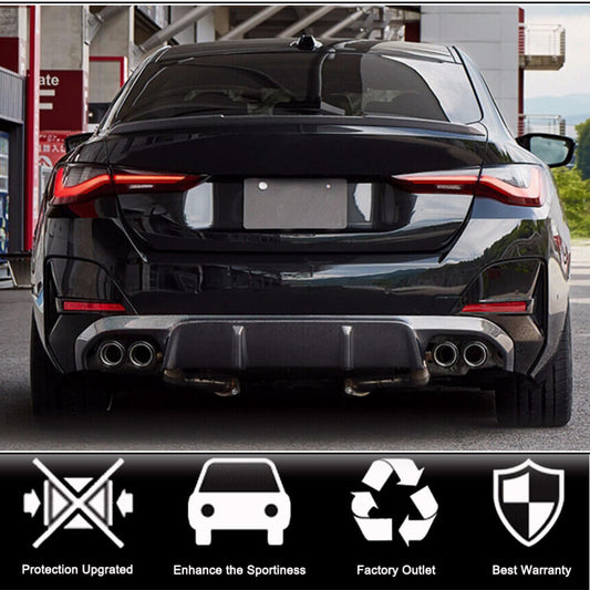 Rear Bumper Diffuser V2 (for G26 M-Sport, Carbon) for BMW 4 Series G22/23/26 2020- - image 2