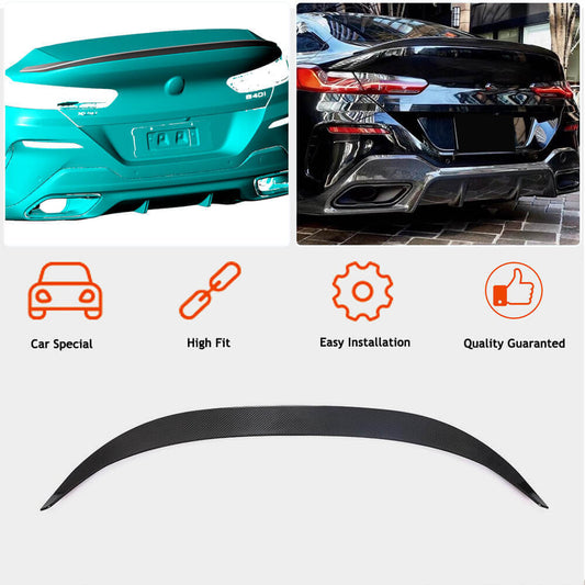 Rear Trunk Spoiler Dry Carbon Fiber V2 (for G16) for BMW 8 series G14/G15/G16 - image 2