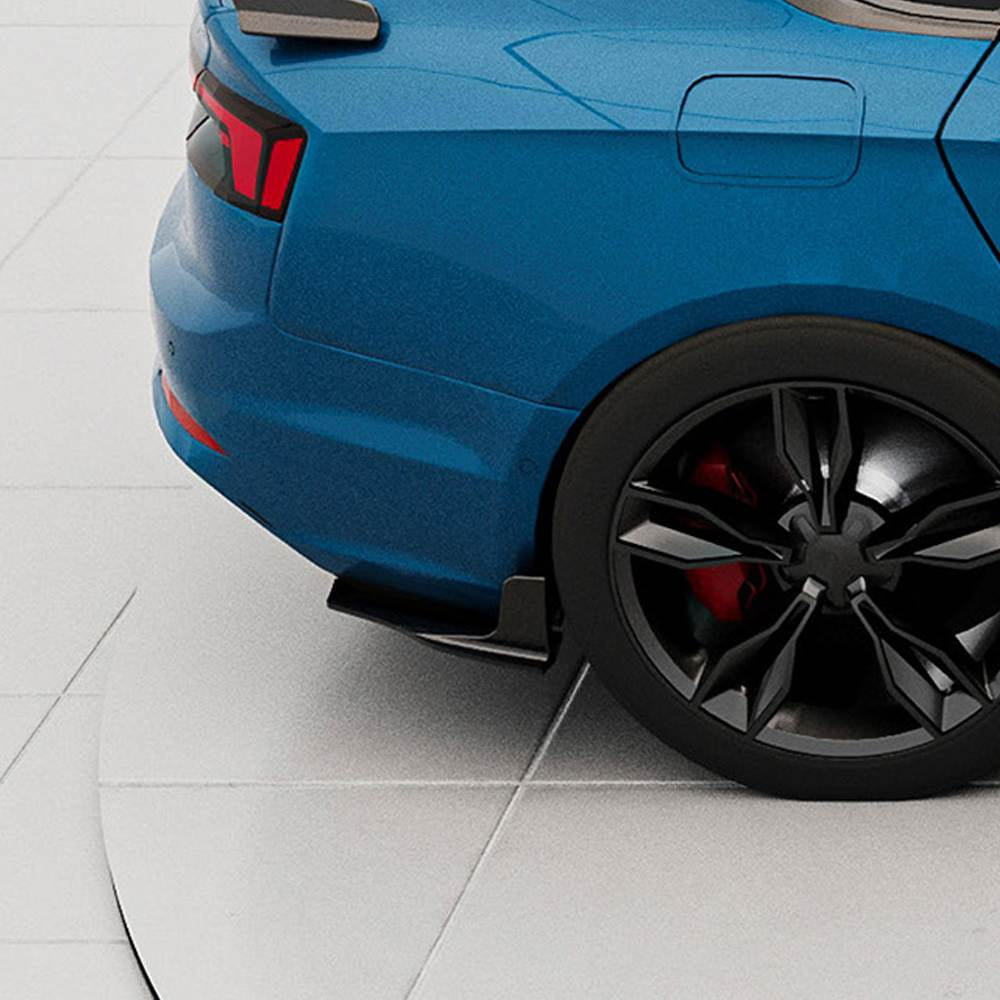 Rear Bumper Extensions Flap (for S-Line 2016-2020, Carbon) for Audi A5 2016-2025 - image 2