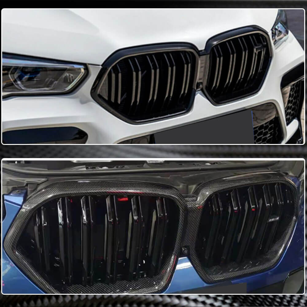M-Look Grilles (2018-2022, Carbon) for BMW X6 G06 2019–2027 - image 2