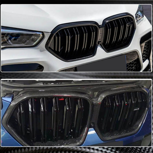 M-Look Grilles (2018-2022, Carbon) for BMW X6 G06 2019–2027 - image 2
