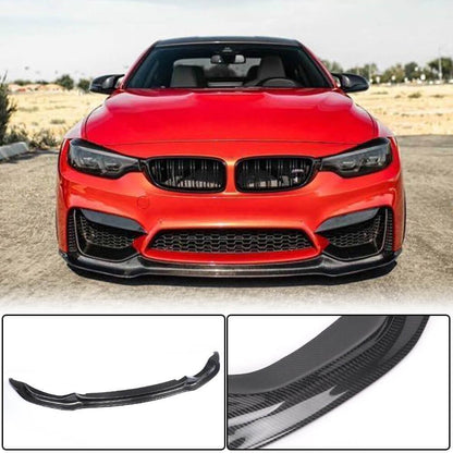 Front Bumper Lip Carbon Fiber V14 (for F82/F83) for BMW 4 series F-32 2012-2020 - image 2