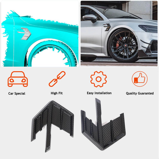Wing covers (2018-2022, Dry Carbon) for Audi A7 2018- - image 2