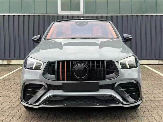 Covers on the front bumper (GLE63 AMG, Carbon) for Mercedes GLE coupe C292 2015-2019 - image 2