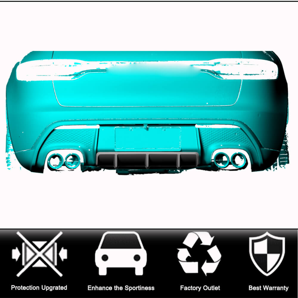 Rear bumper diffuser V1 (2021+, Carbon) for Porsche Macan 2014-2024 - image 2