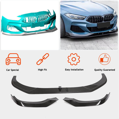 Front Bumper Lip V1 (for M-Sport, Carbon) for BMW 8 cерія G14/G15/G16 2018- - image 2