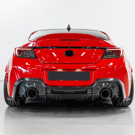 Rear bumper diffuser V3 (2021-2023, Carbon) for Subaru BRZ 2021- - image 2