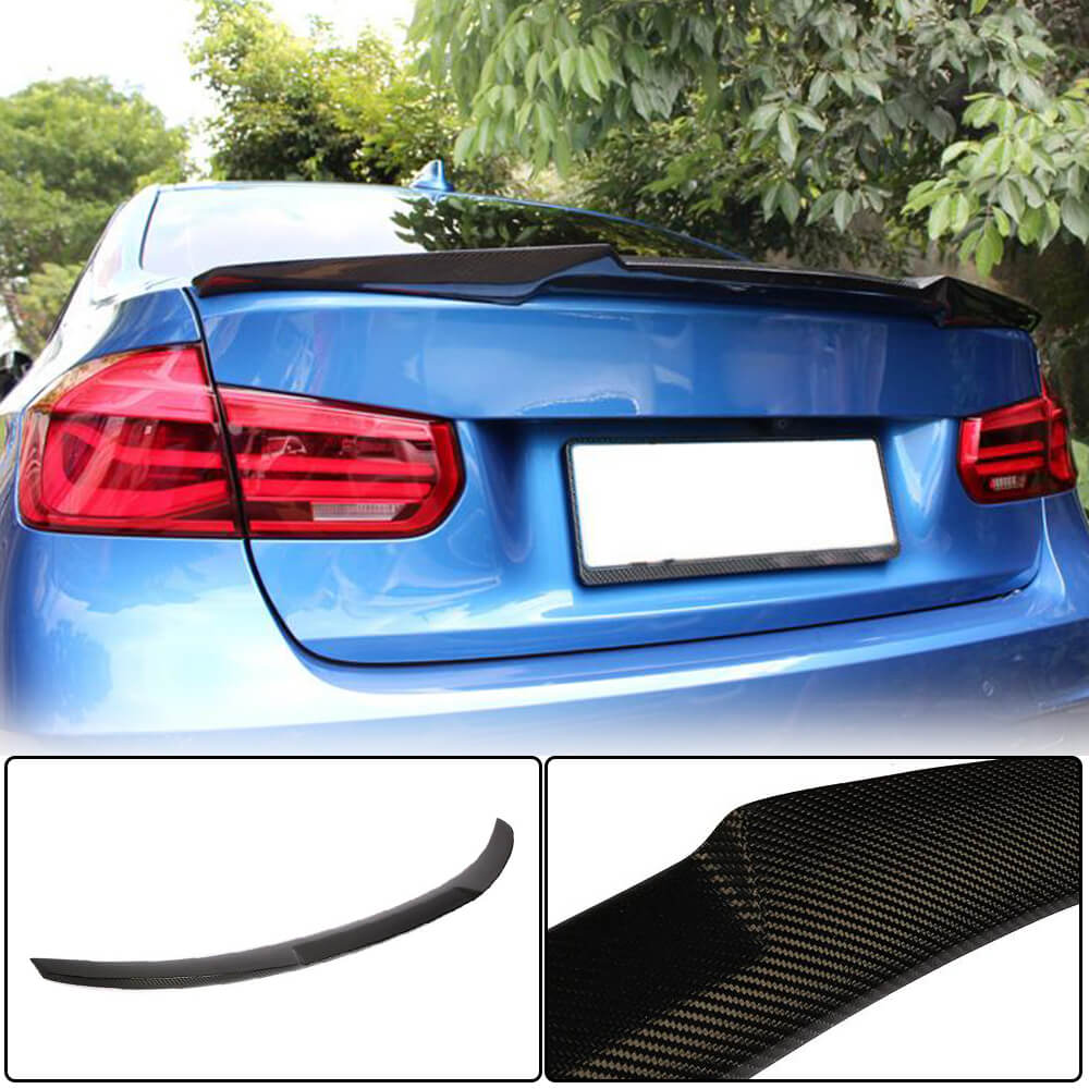 Rear Trunk Spoiler Carbon Fiber V12 (SD) for BMW 3 series F-30/31/34 2012-2019 - image 2