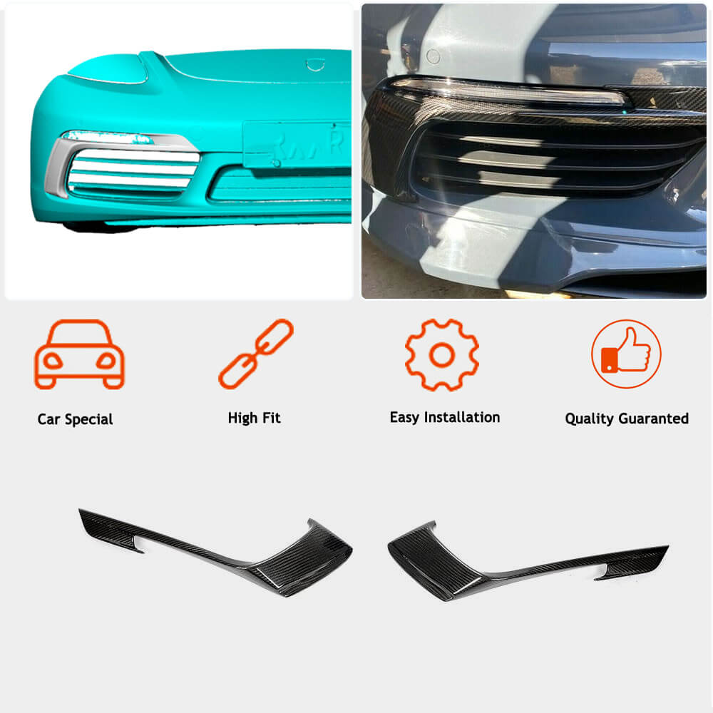 Fog Light Covers (2016-2019, Carbon) for Porsche Boxster/Cayman 982 (718) 2016- - image 2