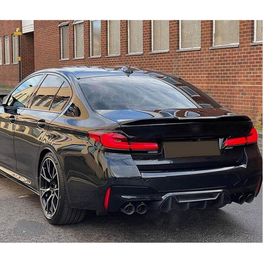 Rear Bumper Diffuser V1 for M-Sport/M5 F90 (Carbon) for BMW 5 Series G30/G31 2017-2023 - image 2
