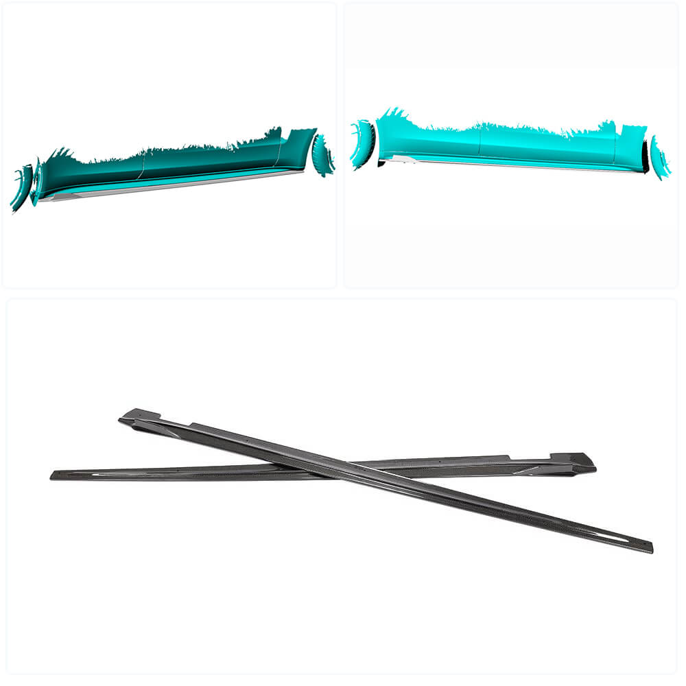 Side Skirts (2016-2020, Carbon) for Porsche Panamera 2016-2023 - image 2