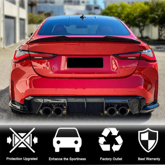 Rear Trunk Spoiler Carbon Fiber V1 (Coupe) for BMW 4 series G22/23/26 2020- - image 2