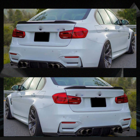 Rear Trunk Spoiler Dry Carbon Fiber V6 (SD) for BMW 3 series F-30/31/34 2012-2019 - image 2