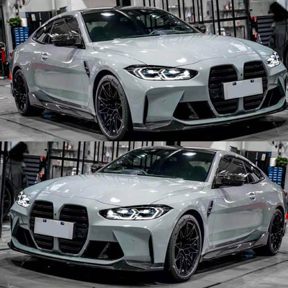 Side Skirt Extensions V2 (for G80, Carbon) for BMW 3 Series G20/21 2018- - image 2