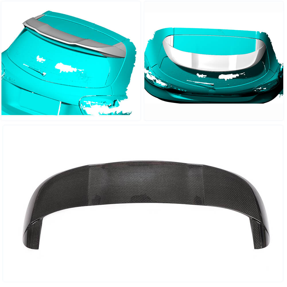 Spoiler V5 (for HB, Carbon) for Mercedes A-class W176 2012-2018 - image 2