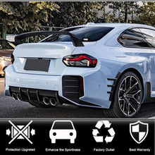 Rear Bumper Splitters Dry Carbon Fiber V5 (for G87) for BMW 2 Series G42 2021- - image 2