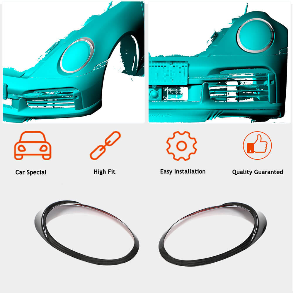 Headlight covers (Carbon) for Porsche 911 2018- - image 2