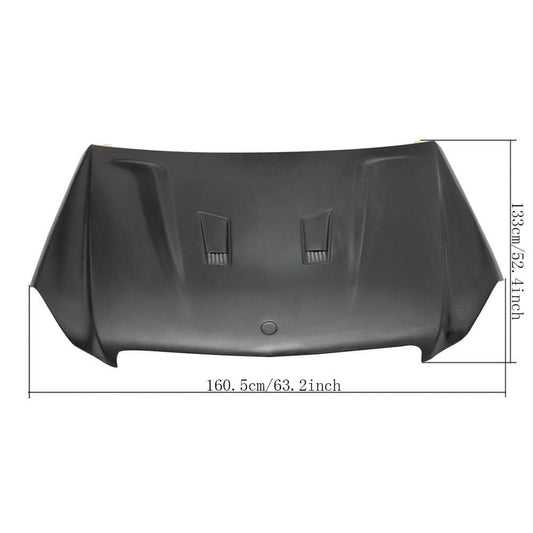 Hood 2012-2014 (for C63 Sedan, Plastic) for Mercedes C-class W204 2007-2015 - image 2