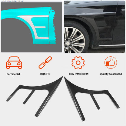 Carbon Front Fender Covers (AMG-Line/E43 AMG 2016-2019) for Mercedes E-сlass W213 2016-2023 - image 2