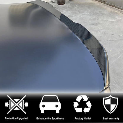 Rear Trunk Spoiler Carbon Fiber V4 (SD) for BMW 5 Series G30/31 2017-2023 - image 8
