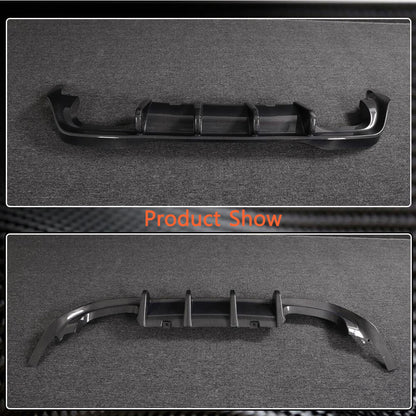 Rear Bumper Diffuser (for R HB, Carbon) for Volkswagen Golf 8 2019- - image 2