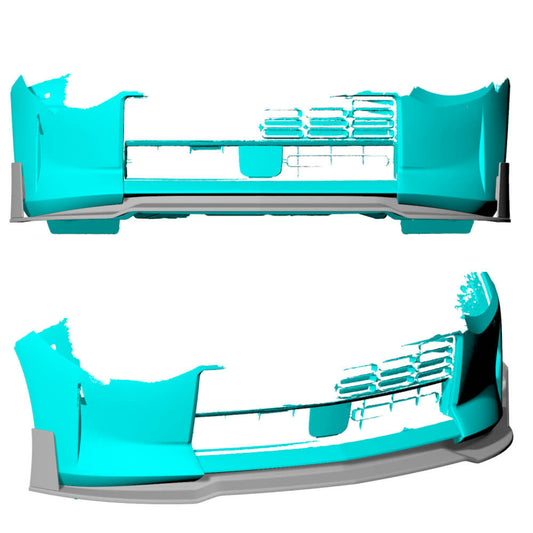Cover on the front bumper Lip (Carbon) for Nissan 400Z - image 2