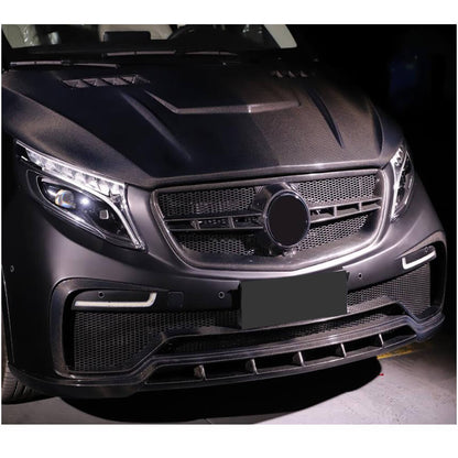 Front bumper V1 (2014-2019, Carbon) for Mercedes Vito / V-class W447 2014↗ year - image 2